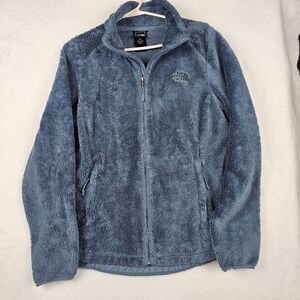 The‎ North Face Womens Fleece Jacket Blue Full Zip Size M Layer Pockets Warm